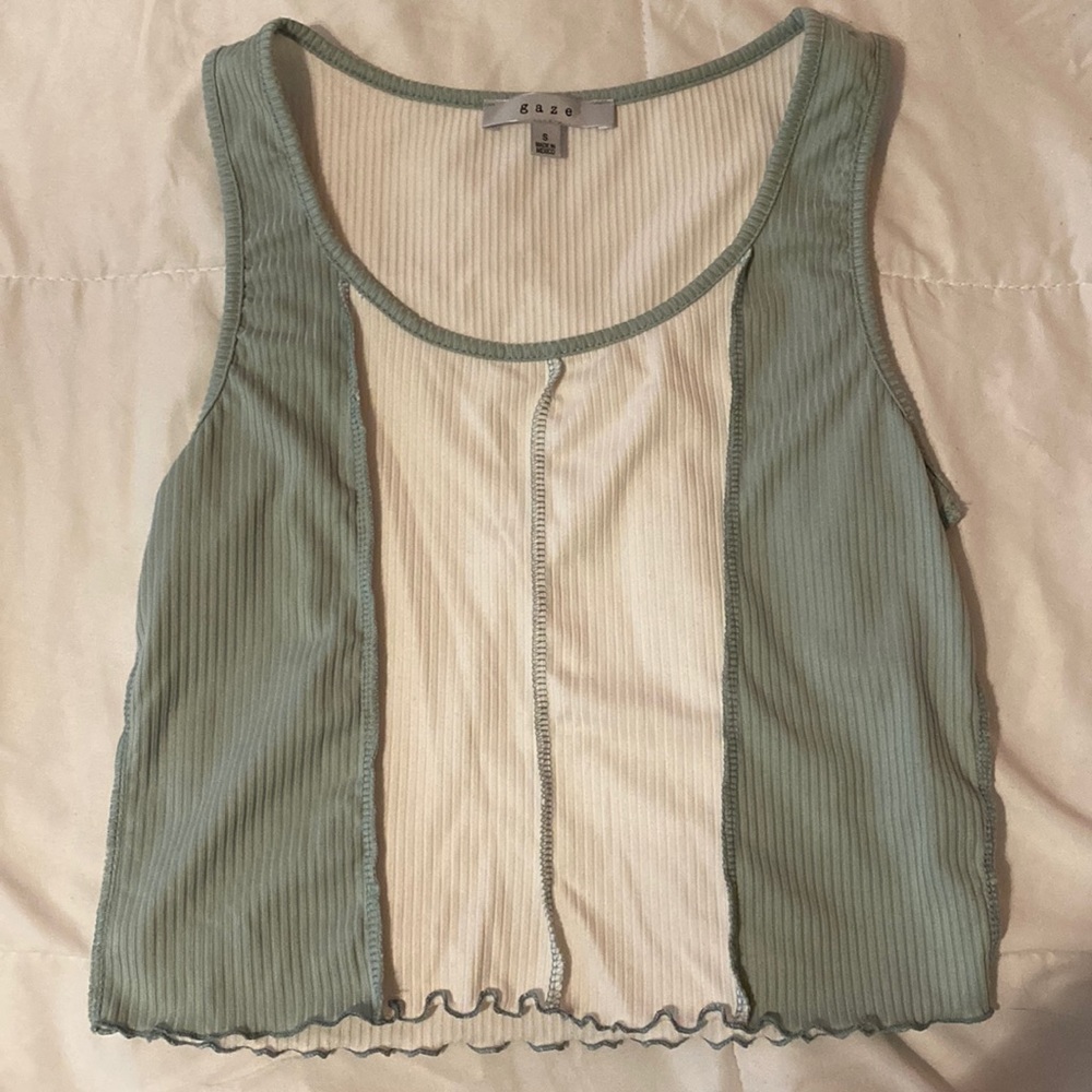 Gaze multi colored crop top size S